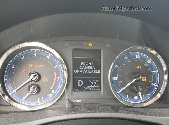 2T1BURHE5KC188766 2019 TOYOTA COROLLA Black Вид щитка приладів