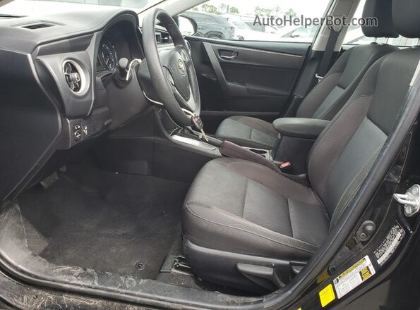 2T1BURHE5KC188766 2019 TOYOTA COROLLA Black Вид салону спереду