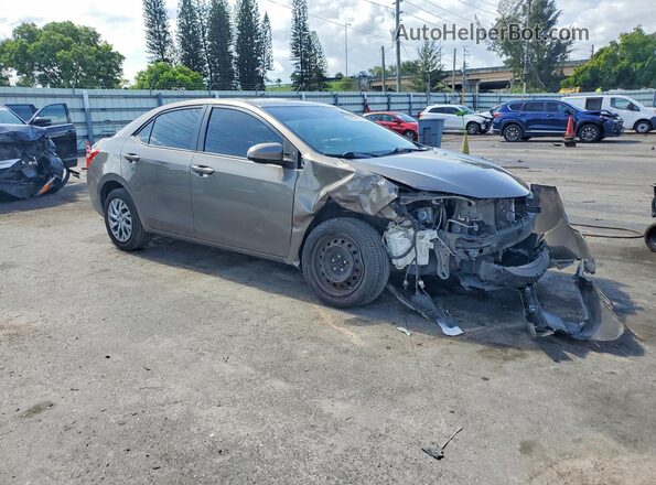 2T1BURHE5KC233284 2019 TOYOTA COROLLA Tan 