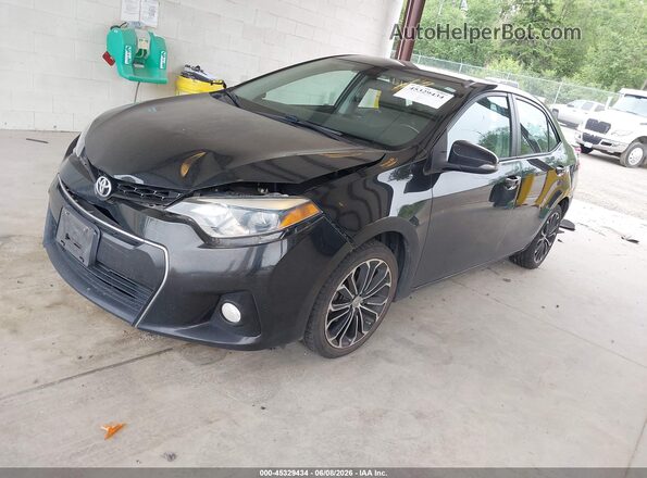 2T1BURHE6GC569033 2016 TOYOTA COROLLA Black Przód lewy