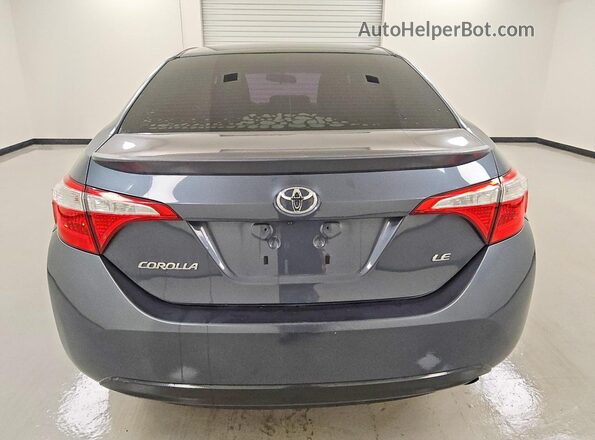 2T1BURHE6GC659489 2016 TOYOTA COROLLA Серебряный Вид сзади