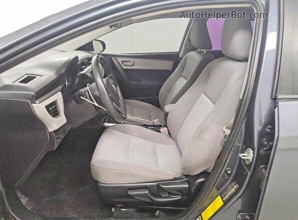 2T1BURHE6GC659489 2016 TOYOTA COROLLA Серебряный Вид салона спереди