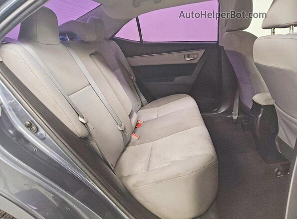 2T1BURHE6GC659489 2016 TOYOTA COROLLA Серебряный Вид задних сидений