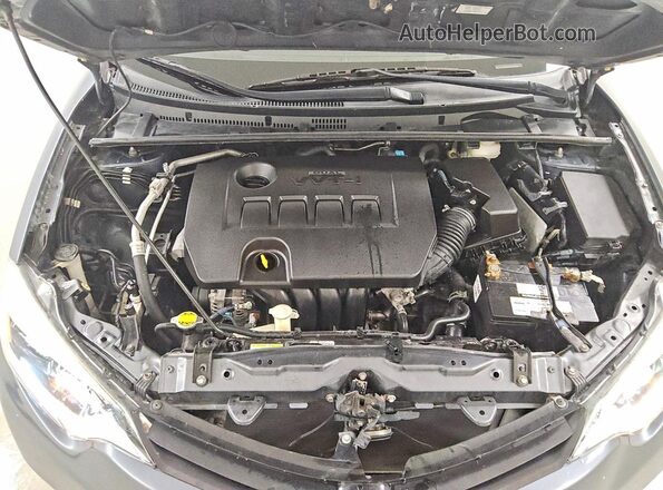 2T1BURHE6GC659489 2016 TOYOTA COROLLA Серебряный Вид задней части салона