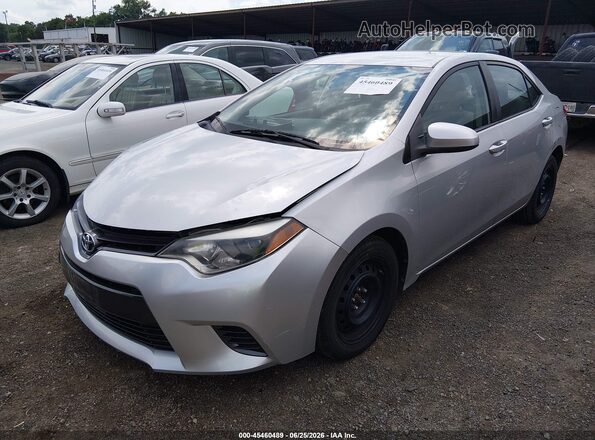 2T1BURHE6GC665437 2016 TOYOTA COROLLA Silver წინა მარცხენა ხედი სამი მეოთხედიდან