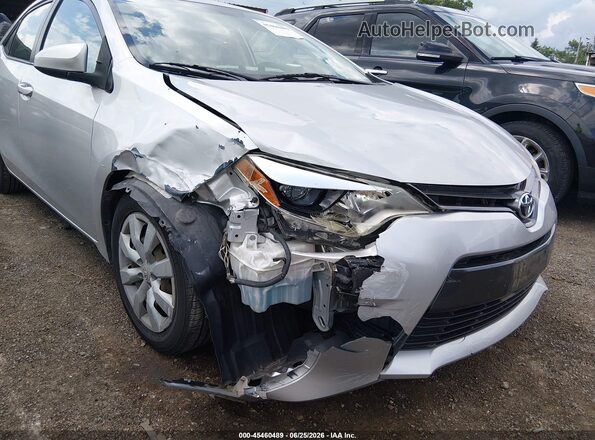 2T1BURHE6GC665437 2016 TOYOTA COROLLA Silver წინა ხედი