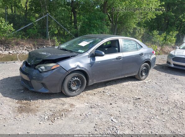 2T1BURHE6GC669794 2016 TOYOTA COROLLA Gray Առջևի ձախ երեք քառորդ տեսարան