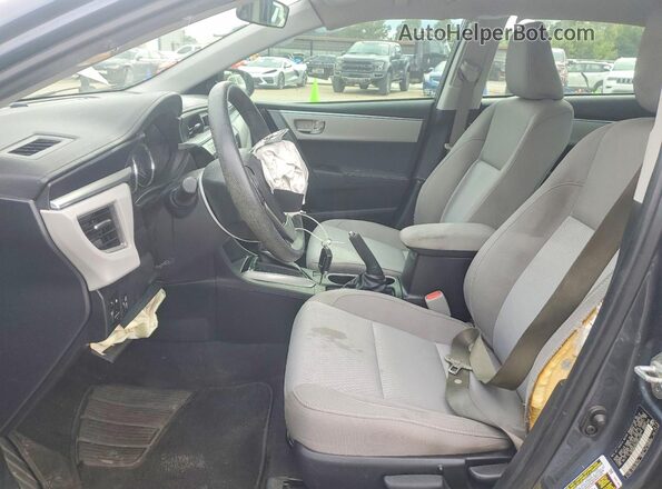 2T1BURHE6GC674414 2016 TOYOTA COROLLA Blue Front interior view