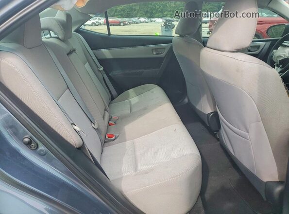 2T1BURHE6GC674414 2016 TOYOTA COROLLA Blue Rear seats view