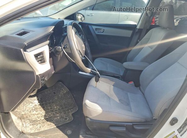 2T1BURHE6GC676812 2016 TOYOTA COROLLA White წინა სალონის ხედი