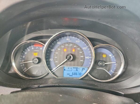 2T1BURHE6GC732442 2016 TOYOTA COROLLA Серебряный Вид щитка приборов