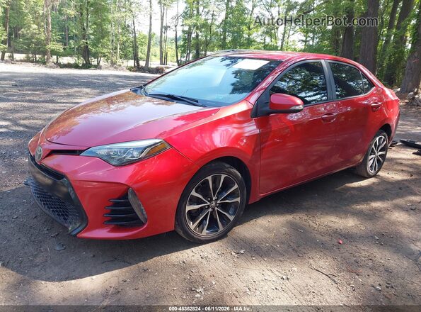 2T1BURHE6HC762350 2017 TOYOTA COROLLA Красный Передняя левая четверть