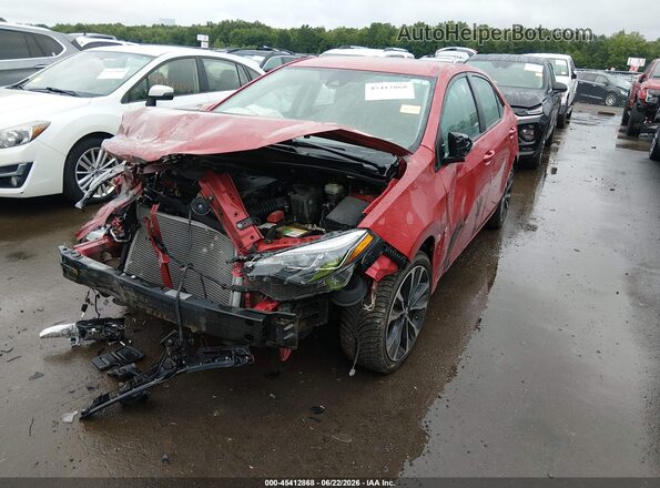 2T1BURHE6HC821641 2017 TOYOTA COROLLA Red წინა მარცხენა ხედი სამი მეოთხედიდან