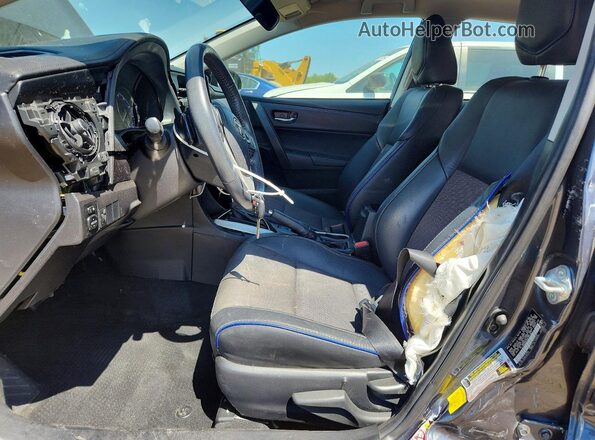 2T1BURHE6HC850332 2017 TOYOTA COROLLA Синий Вид салона спереди