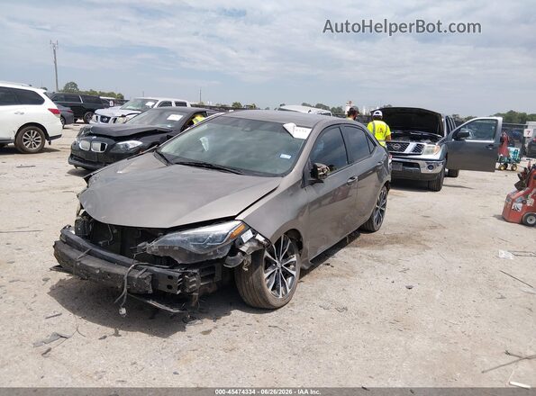 2T1BURHE6HC877949 2017 TOYOTA COROLLA Gray Առջևի ձախ երեք քառորդ տեսարան
