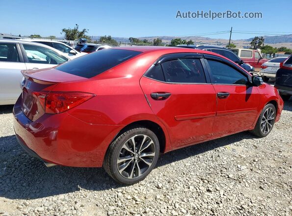2T1BURHE6JC017619 2018 TOYOTA COROLLA Red 