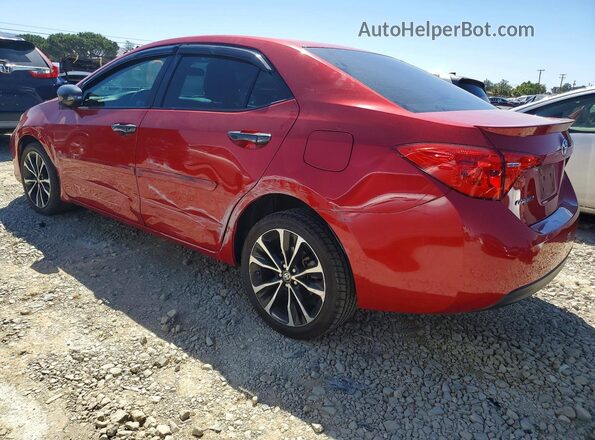 2T1BURHE6JC017619 2018 TOYOTA COROLLA Red 