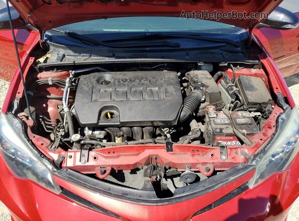 2T1BURHE6JC017619 2018 TOYOTA COROLLA Red 