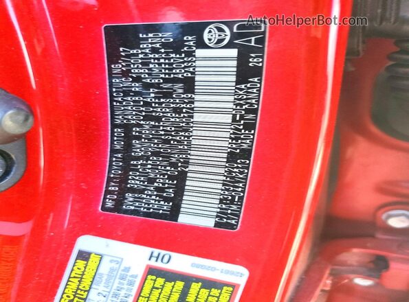 2T1BURHE6JC017619 2018 TOYOTA COROLLA Red 
