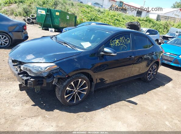 2T1BURHE6JC076718 2018 TOYOTA COROLLA Black წინა მარცხენა ხედი სამი მეოთხედიდან