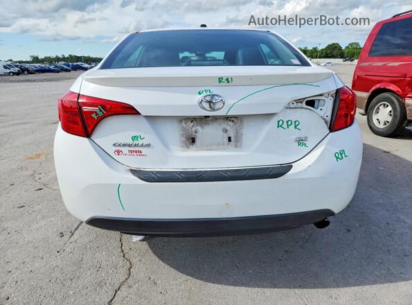2T1BURHE6JC079702 2018 TOYOTA COROLLA White Հետևի տեսք
