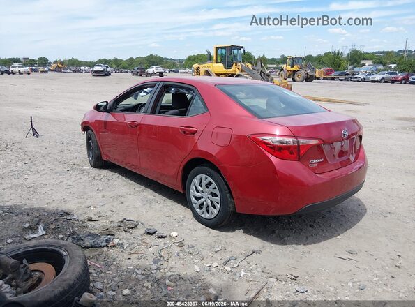 2T1BURHE6JC095804 2018 TOYOTA COROLLA Red Trasero izquierdo