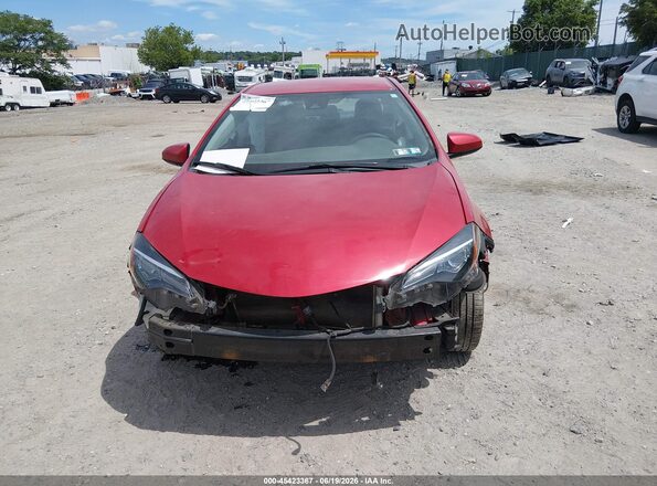 2T1BURHE6JC095804 2018 TOYOTA COROLLA Red Vista del cuadro de instrumentos