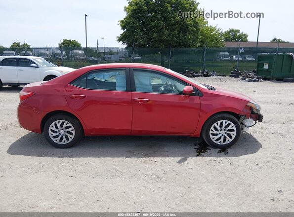 2T1BURHE6JC095804 2018 TOYOTA COROLLA Red Vista interior trasera