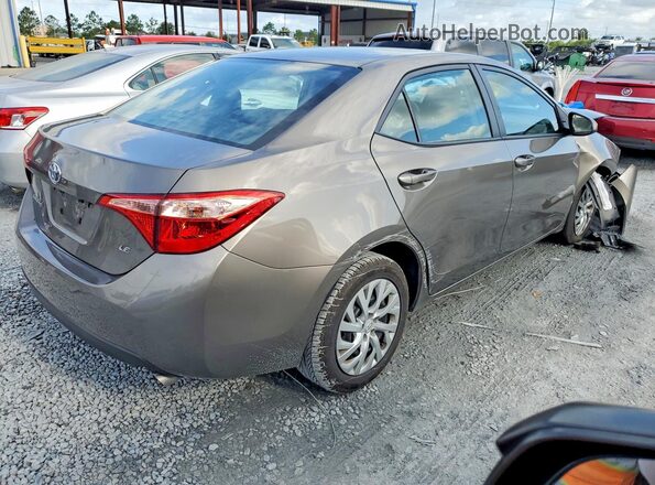 2T1BURHE6JC111855 2018 TOYOTA COROLLA Brown Tył prawy