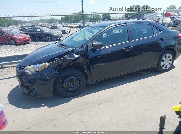 2T1BURHE7GC572801 2016 TOYOTA COROLLA Черный Передняя левая четверть