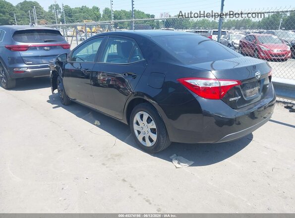 2T1BURHE7GC572801 2016 TOYOTA COROLLA Черный Задняя левая четверть
