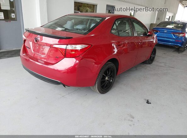 2T1BURHE7GC631961 2016 TOYOTA COROLLA Red Задня права чверть