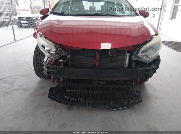 2T1BURHE7GC631961 2016 TOYOTA COROLLA Red Вид задньої частини салону