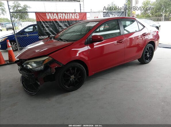 2T1BURHE7GC631961 2016 TOYOTA COROLLA Red Передня ліва чверть
