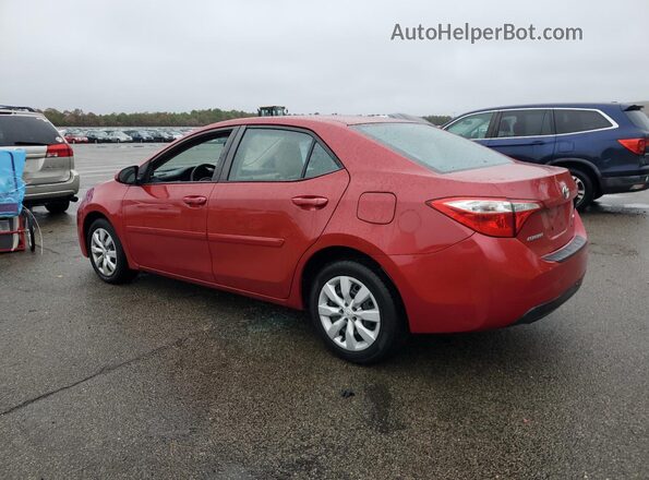 2T1BURHE7GC742140 2016 TOYOTA COROLLA Red Tył lewy