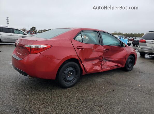 2T1BURHE7GC742140 2016 TOYOTA COROLLA Red Tył prawy