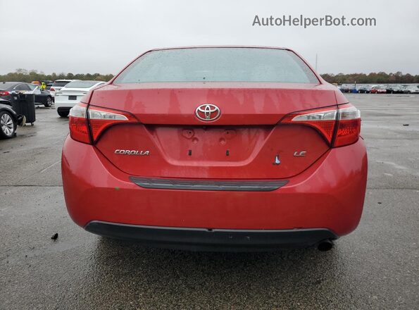 2T1BURHE7GC742140 2016 TOYOTA COROLLA Red Widok z tyłu
