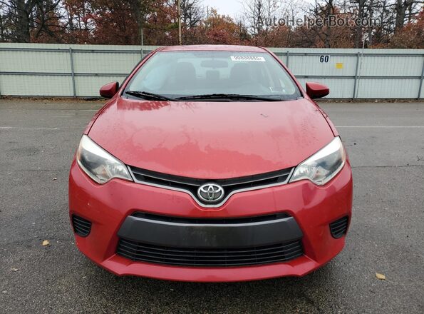 2T1BURHE7GC742140 2016 TOYOTA COROLLA Red Widok z przodu