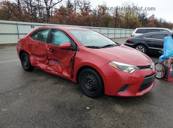 2T1BURHE7GC742140 2016 TOYOTA COROLLA Red Przód prawy