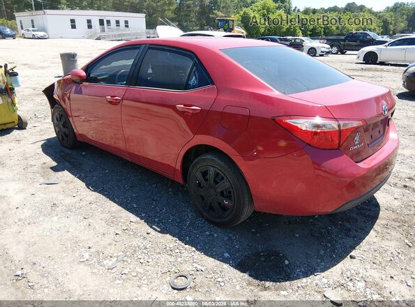 2T1BURHE7HC751342 2017 TOYOTA COROLLA Red Rear left