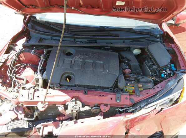 2T1BURHE7HC751342 2017 TOYOTA COROLLA Red Rear view