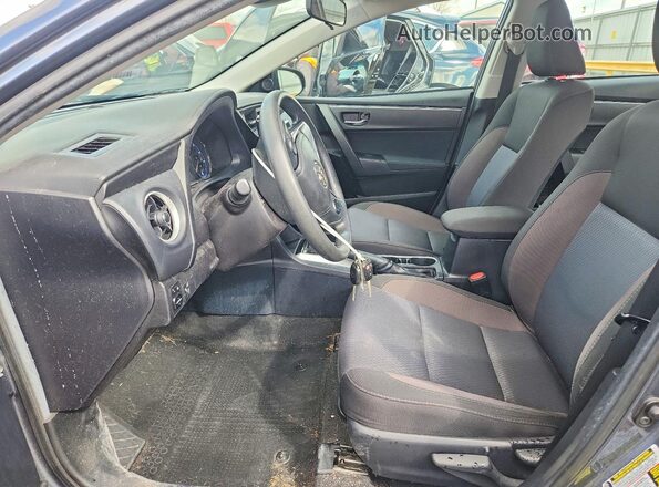 2T1BURHE7JC041461 2018 TOYOTA COROLLA Blue Вид салону спереду