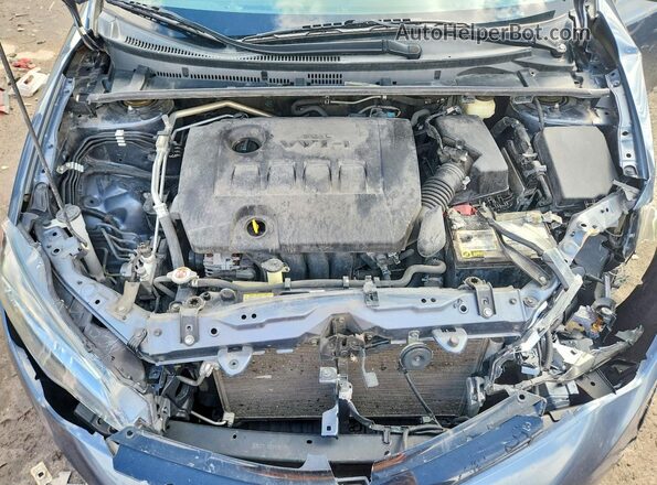 2T1BURHE7JC041461 2018 TOYOTA COROLLA Blue Вид задньої частини салону