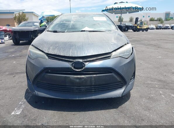 2T1BURHE7JC053240 2018 TOYOTA COROLLA Blue Вид задньої частини салону