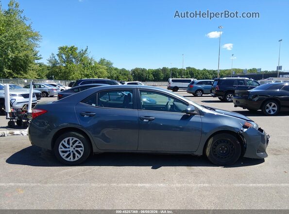 2T1BURHE7JC989522 2018 TOYOTA COROLLA Gray Вид задньої частини салону
