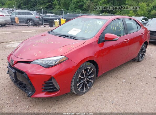 2T1BURHE7KC203655 2019 TOYOTA COROLLA Red Vista tres cuartos delantera izquierda