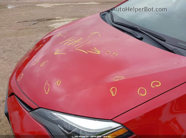 2T1BURHE7KC203655 2019 TOYOTA COROLLA Red Vista frontal