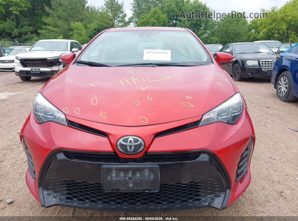 2T1BURHE7KC203655 2019 TOYOTA COROLLA Red Vista del cuadro de instrumentos