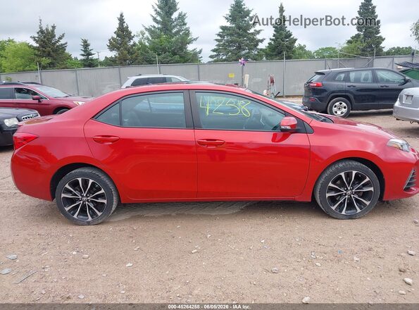 2T1BURHE7KC203655 2019 TOYOTA COROLLA Red Vista interior trasera