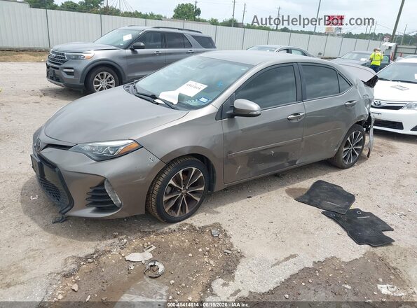 2T1BURHE7KC208032 2019 TOYOTA COROLLA Gray Առջևի ձախ երեք քառորդ տեսարան
